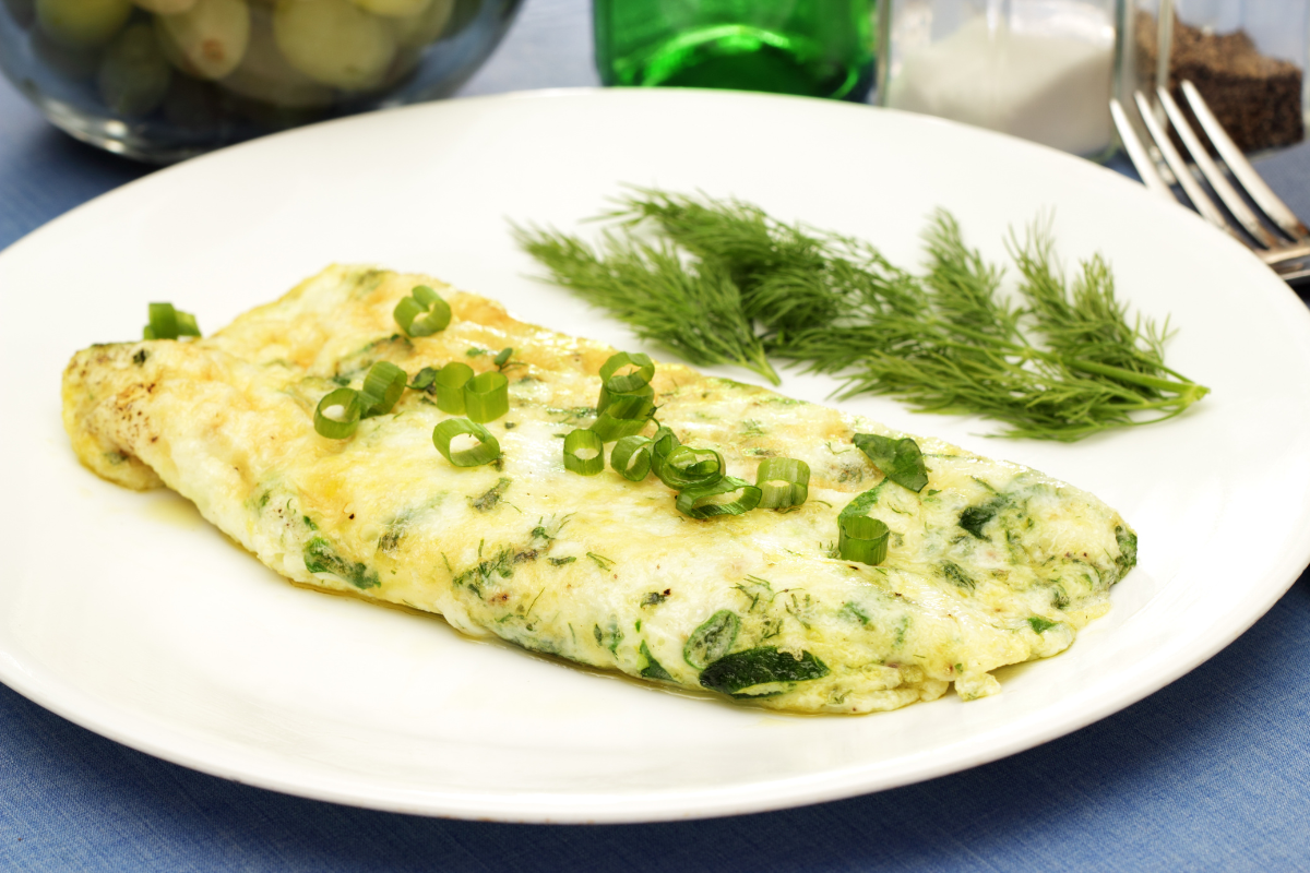 Nutritional Chart of Egg White Omelet