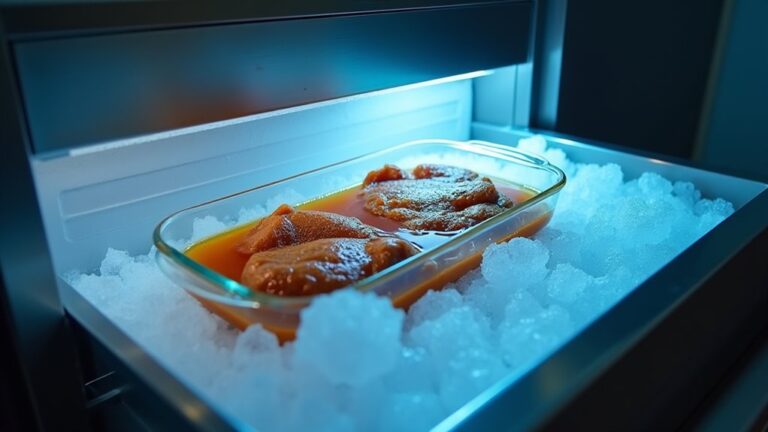 marinating in freezer no